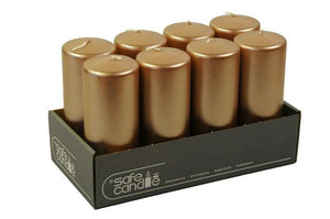 Stumpenkerze 150/60 kupfer