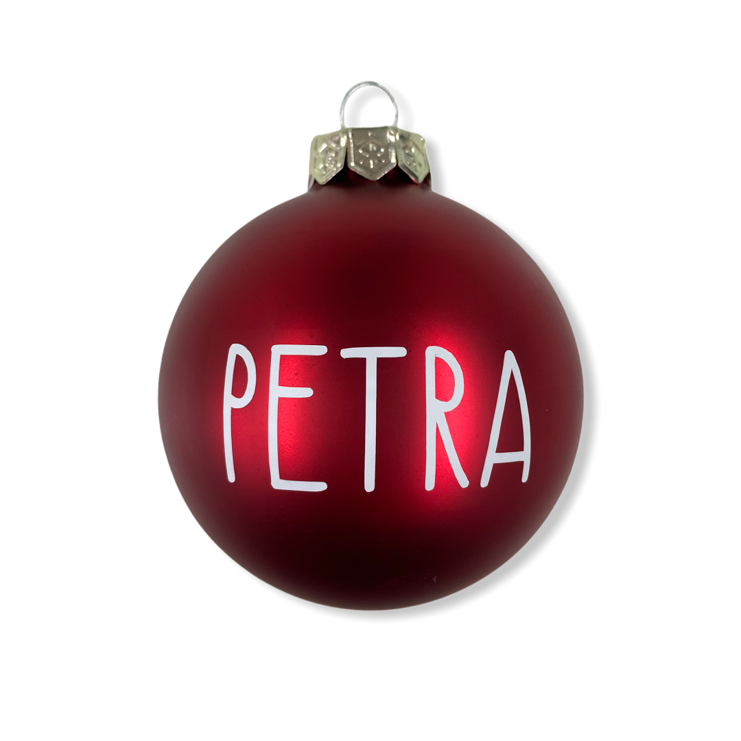 Christmas Ball "Individuell" 8cm farbig matt