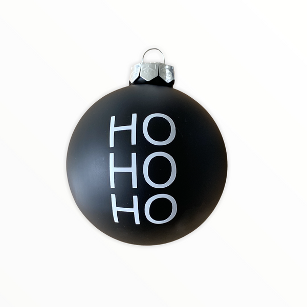 Christmas Ball "Ho Ho Ho" 8cm