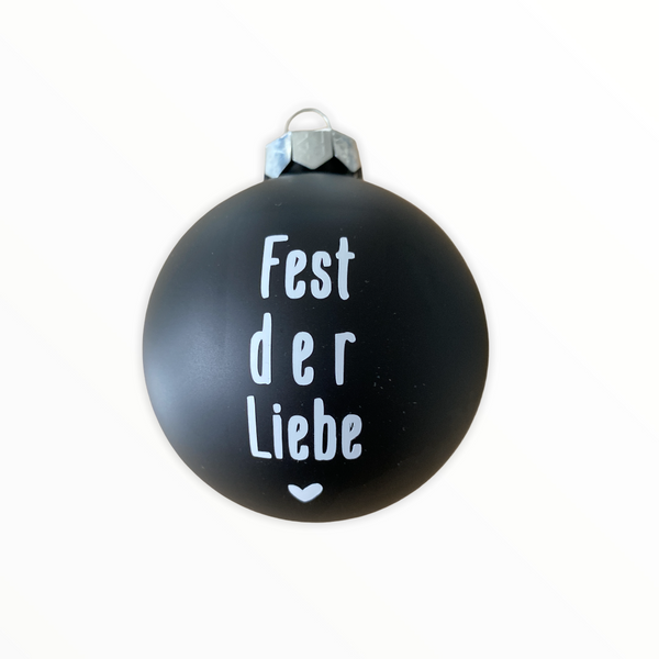 Christmas Ball "Fest der Liebe" 8cm