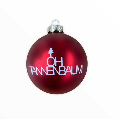 Christmas Ball "Oh Tannenbaum" 8cm