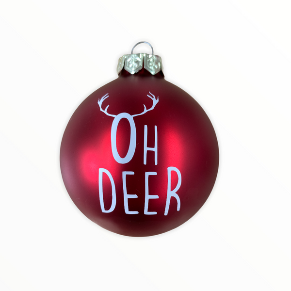 Christmas Ball "Oh Deer" 10cm