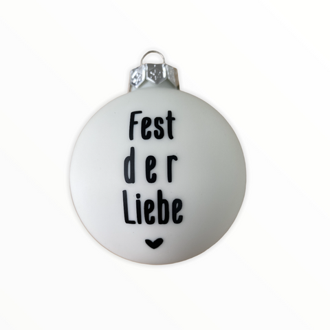 Christmas Ball "Fest der Liebe" 10cm