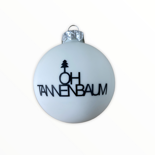 Christmas Ball "Oh Tannenbaum" 10cm