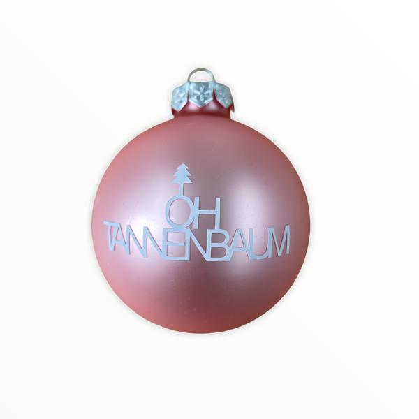 Christmas Ball "Oh Tannenbaum" 10cm