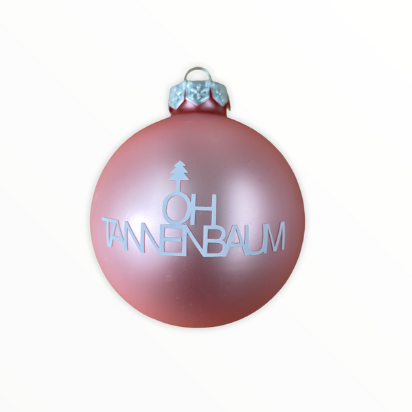 Christmas Ball "Oh Tannenbaum" 8cm