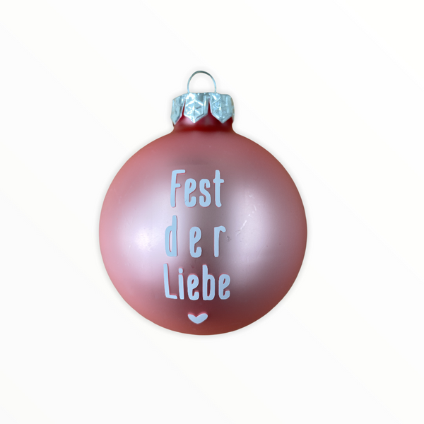 Christmas Ball "Fest der Liebe" 8cm