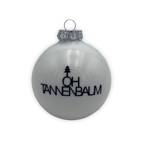 Christmas Ball "Oh Tannenbaum" 10cm