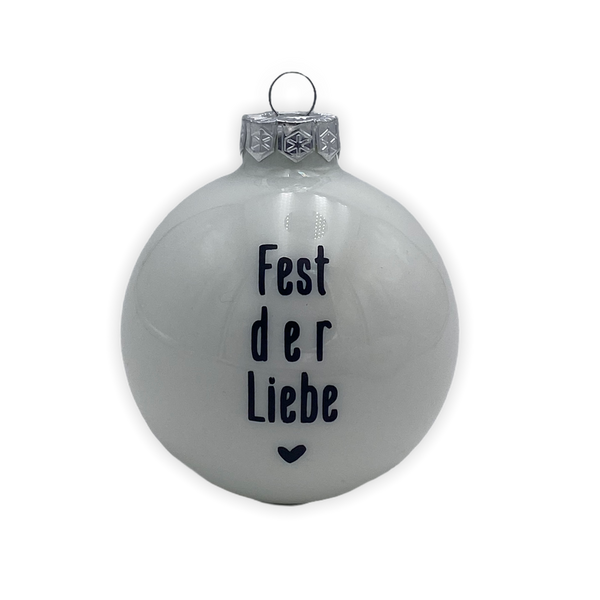 Christmas Ball "Fest der Liebe" 8cm