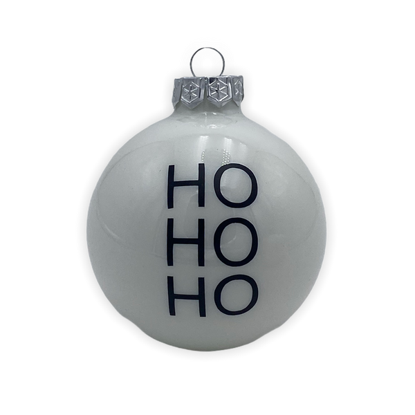 Christmas Ball "Ho Ho Ho" 8cm