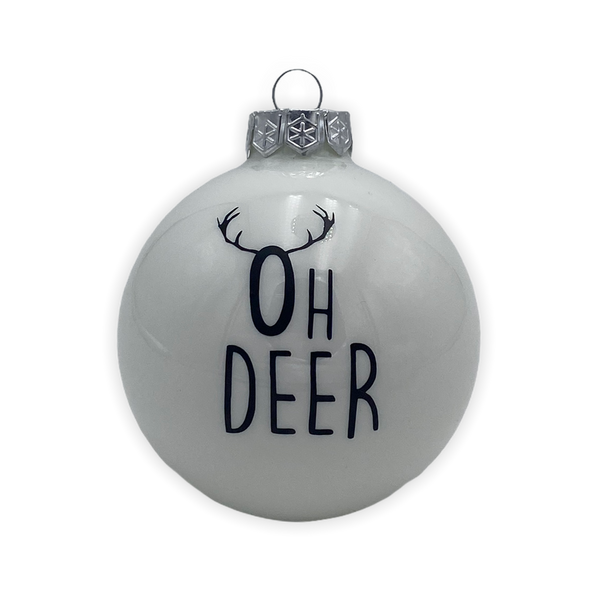 Christmas Ball "Oh Deer" 10cm