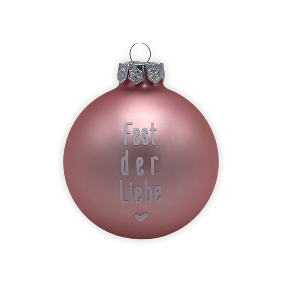 Christmas Ball "Fest der Liebe" 8cm