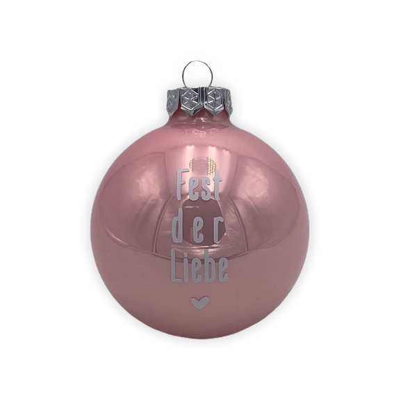 Christmas Ball "Fest der Liebe" 8cm