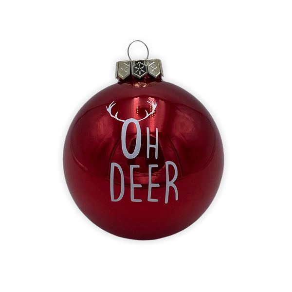 Christmas Ball "Oh Deer" 10cm