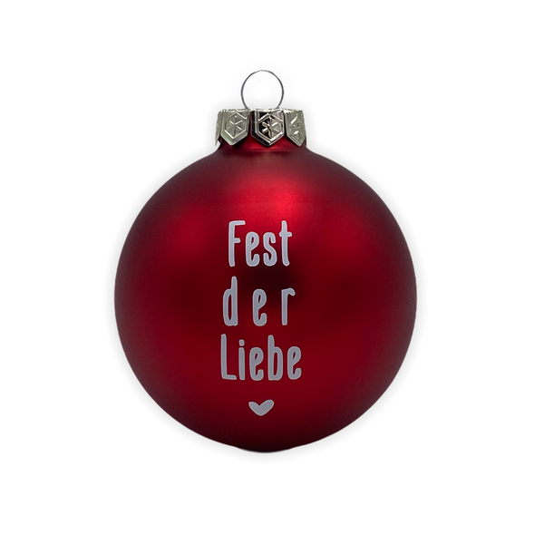 Christmas Ball "Fest der Liebe" 8cm