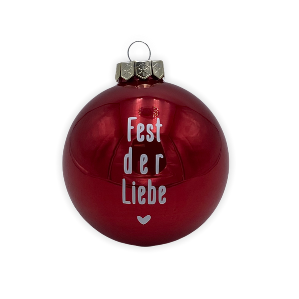Christmas Ball "Fest der Liebe" 8cm
