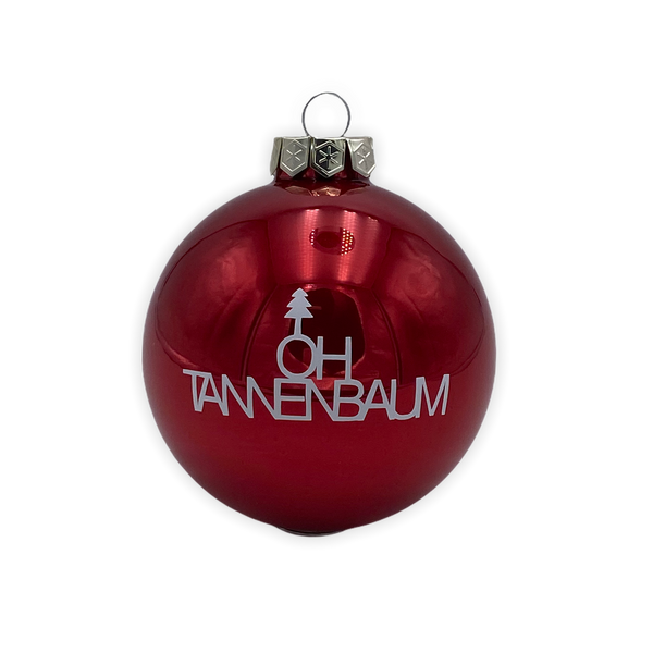 Christmas Ball "Oh Tannenbaum" 8cm