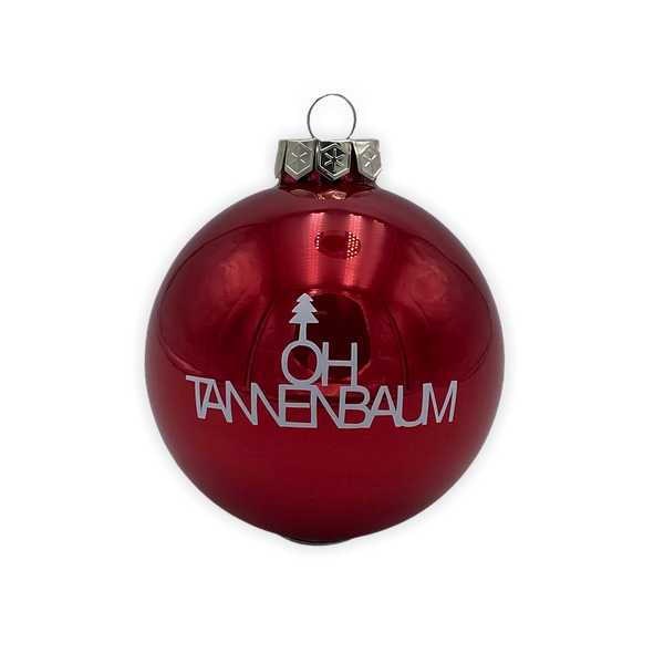 Christmas Ball "Oh Tannenbaum" 10cm