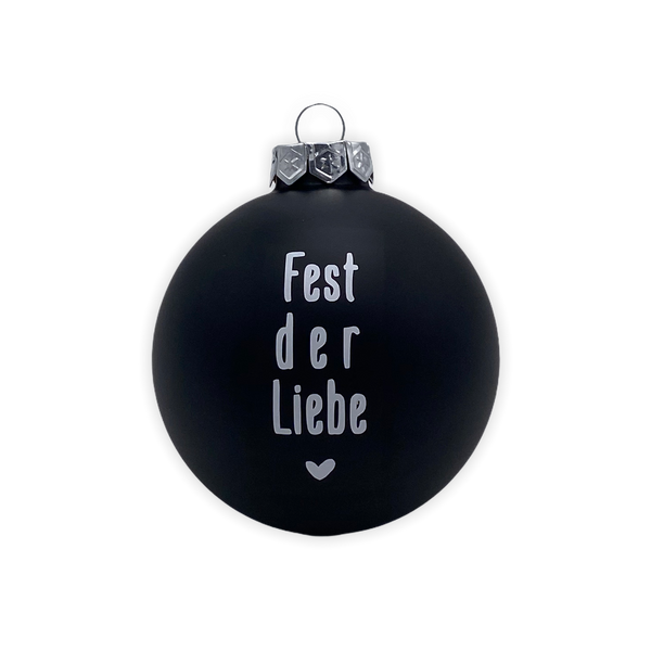 Christmas Ball "Fest der Liebe" 8cm