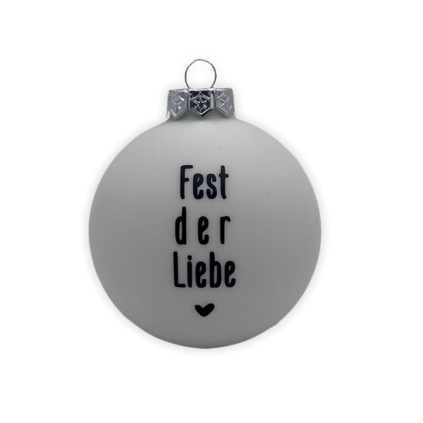 Christmas Ball "Fest der Liebe" 8cm
