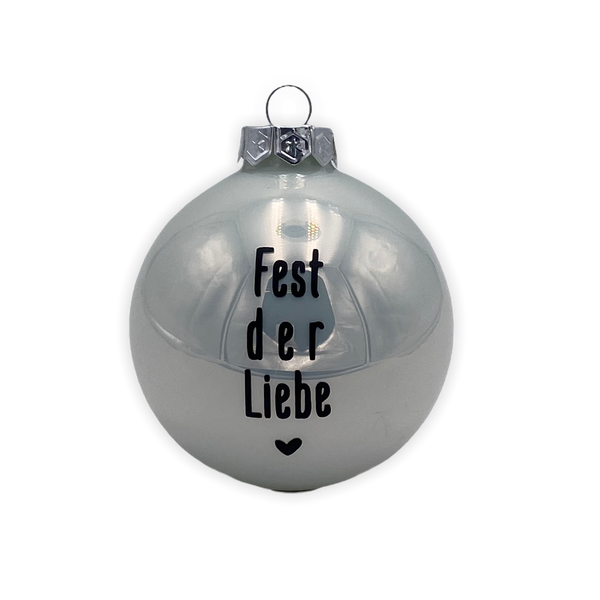 Christmas Ball "Fest der Liebe" 8cm