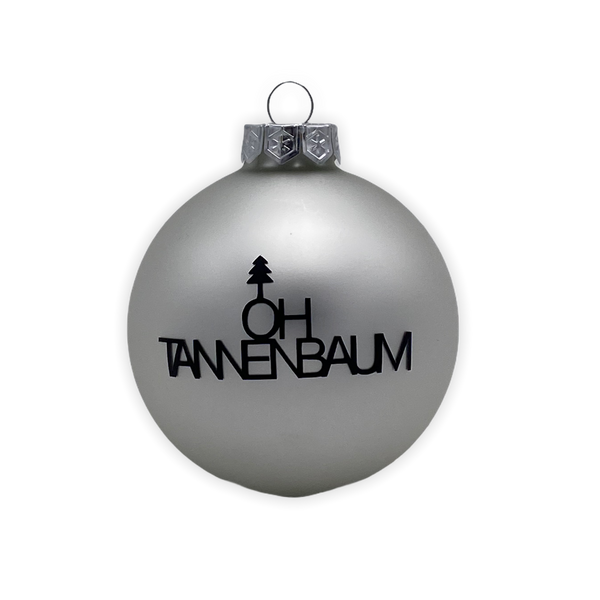 Christmas Ball "Oh Tannenbaum" 10cm