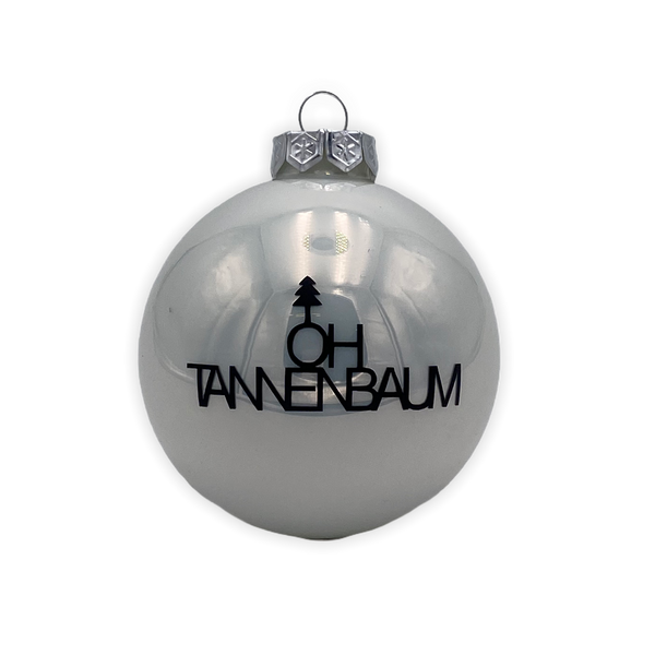 Christmas Ball "Oh Tannenbaum" 10cm