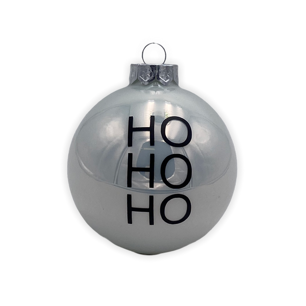 Christmas Ball "Ho Ho Ho" 8cm