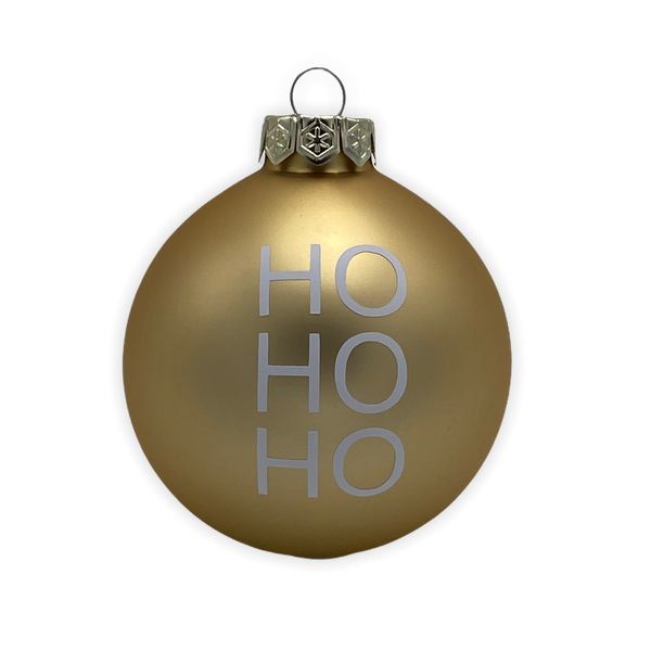 Christmas Ball "Ho Ho Ho" 8cm