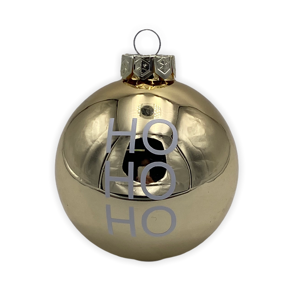 Christmas Ball "Ho Ho Ho" 8cm
