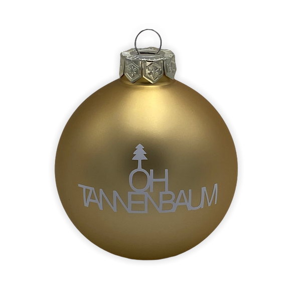 Christmas Ball "Oh Tannenbaum" 10cm