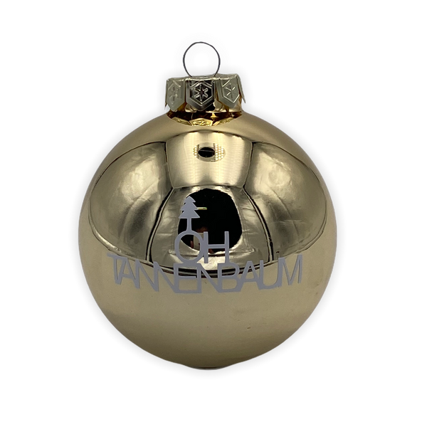 Christmas Ball "Oh Tannenbaum" 8cm