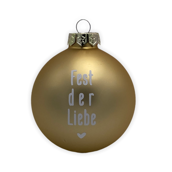 Christmas Ball "Fest der Liebe" 8cm