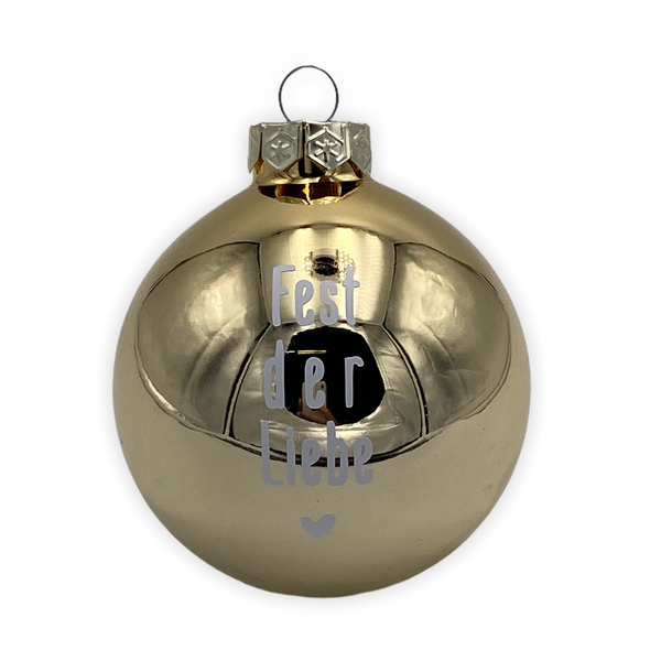 Christmas Ball "Fest der Liebe" 8cm