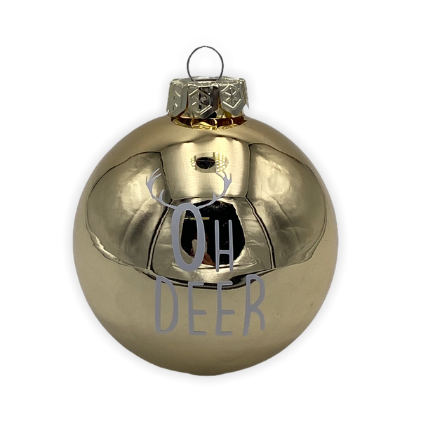 Christmas Ball "Oh Deer" 10cm