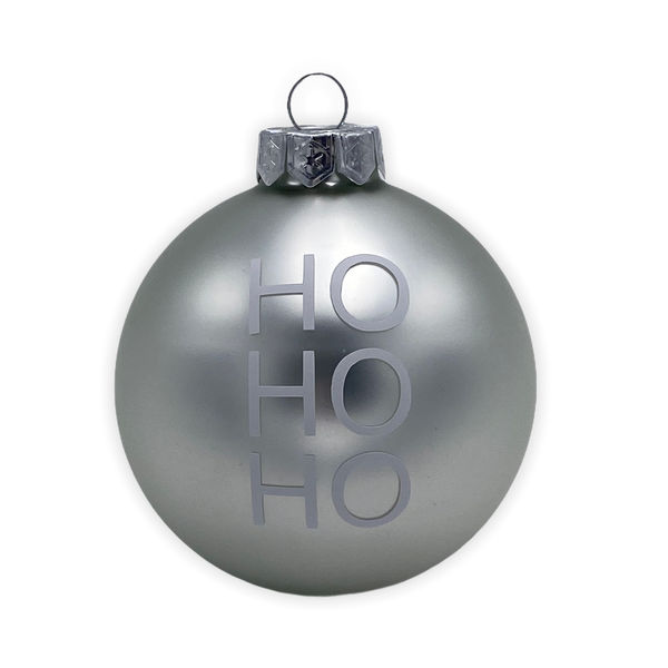 Christmas Ball "Ho Ho Ho" 8cm