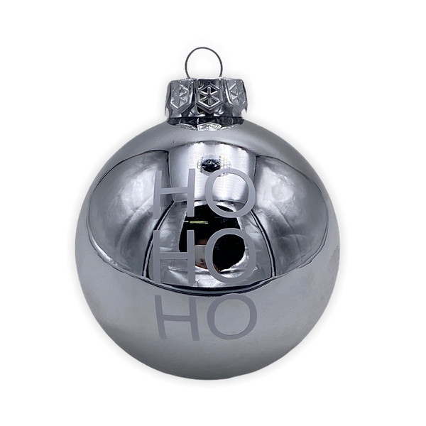 Christmas Ball "Ho Ho Ho" 8cm