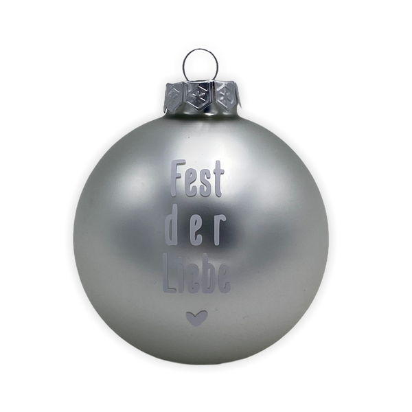 Christmas Ball "Fest der Liebe" 8cm
