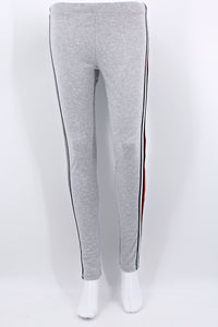 Shirt Hose mit Streifen, grau