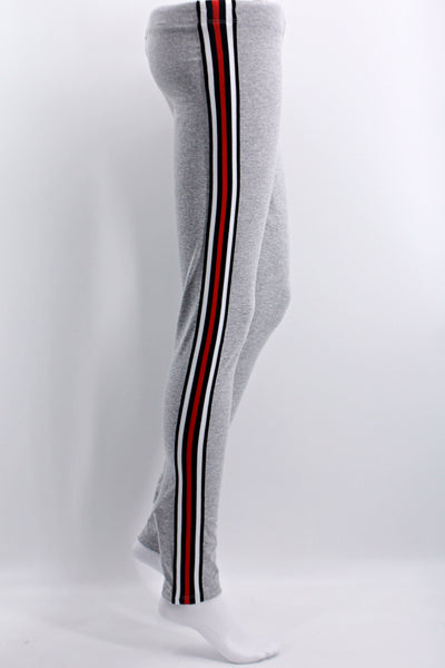 Shirt Hose mit Streifen, grau