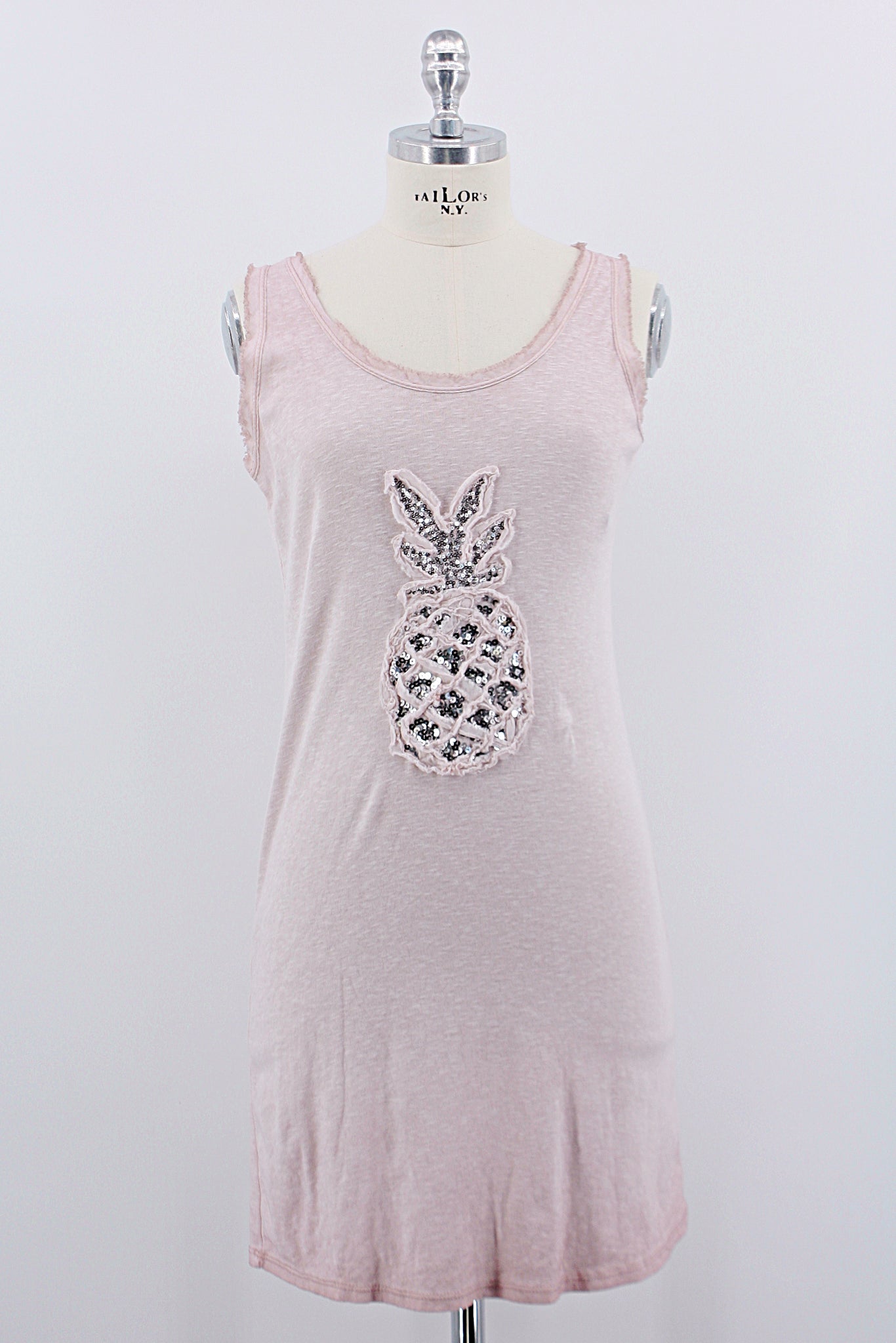 Long Shirt "Ananas", rosa