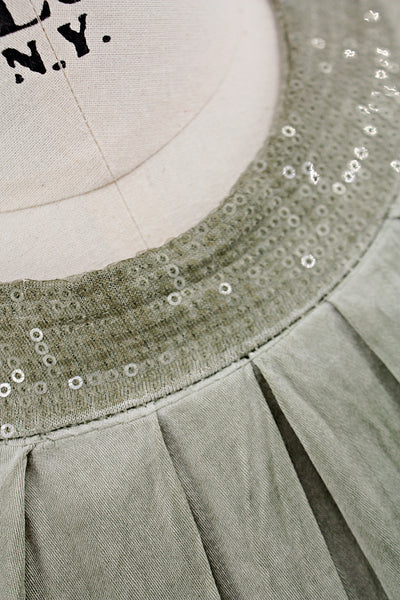 Bluse "Paillette", grün