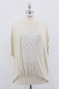 Shirt "Ananas II" beige