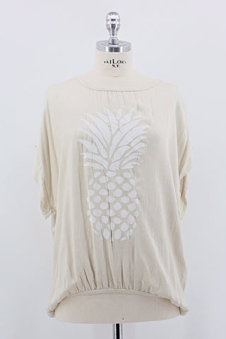 Shirt "Ananas II" beige