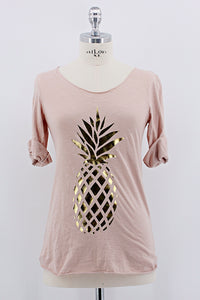 Shirt "Ananas III" altrosa