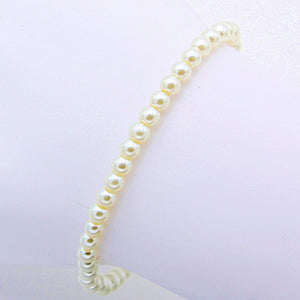 Perlenarmband "Just a Touch" 4mm creme