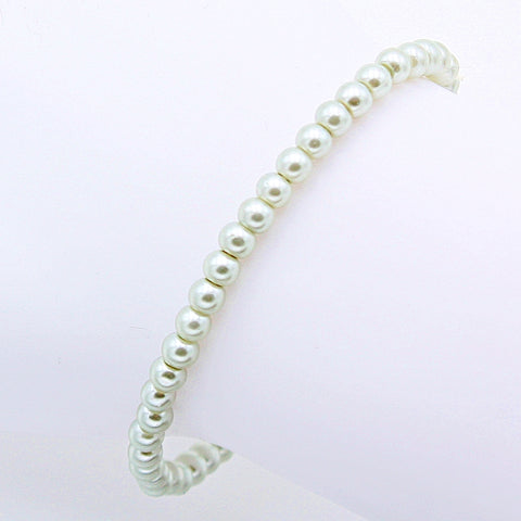 Perlenarmband "Just a Touch" 6mm silber