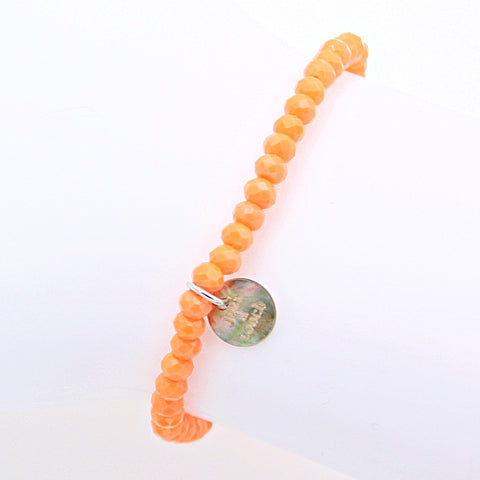 Armband "Just a Touch" 4mm hellorange