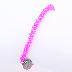 Armband "Just a Touch" 4mm neon pink