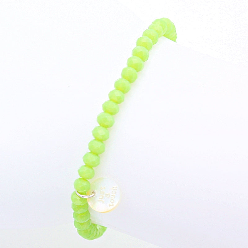 Armband "Just a Touch" 4mm lime matt